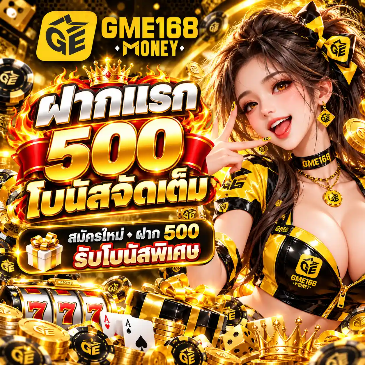 GME168 - เว็บคาสิโนออนไลน์มือถือ รวมเกมยอดนิยม ฟรีโบนัสต้อนรับ